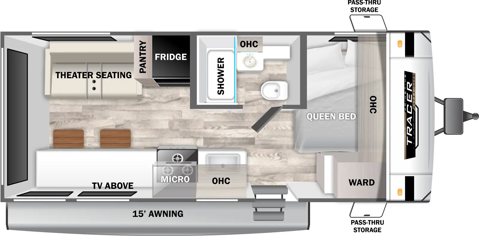 Tracer 170RS Floorplan